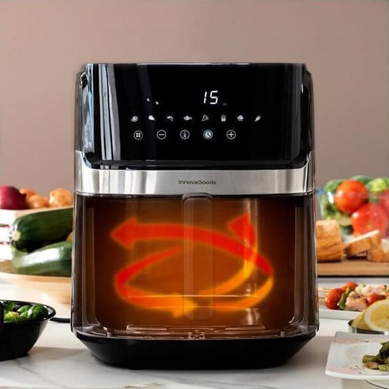 INNOVA GOODS V0103717  με Αποσπώμενο Κάδο 1700 W 6.5 L Inox Φριτέζα Αέρος image 7
