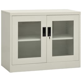 Ντουλάπι Γραφείου VidaXL από Ατσάλι 90x40x70 cm - Ανοιχτό Γκρι