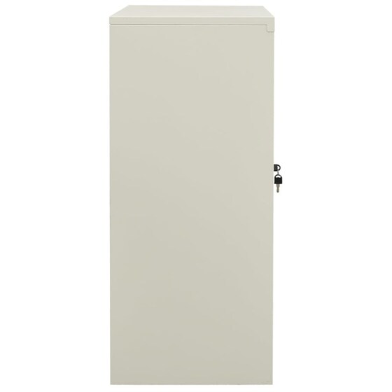 Ντουλάπι Γραφείου VidaXL από Ατσάλι 90x40x90 cm - Ανοιχτό Γκρι image 1