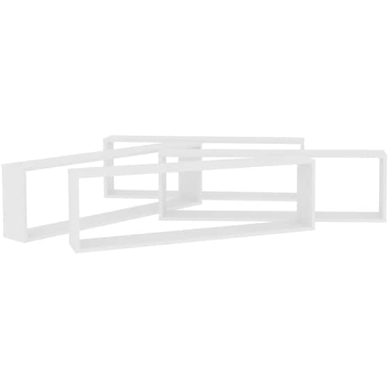 Ράφια Τοίχου VidaXL από Μοριοσανίδα 100x15x30 cm 4 Τμχ - Λευκό image 6
