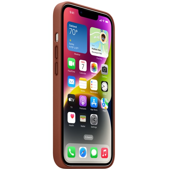 Θήκη Apple iPhone 14 - Apple Leather Case with MagSafe - Umber image 2