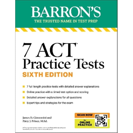 7 ACT Practice Tests, Sixth Edition + Online Practice image 0