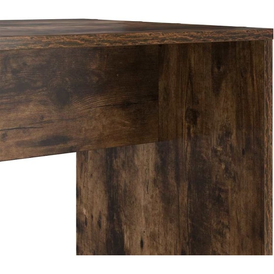 Γραφείο VidaXL από Επεξεργασμένο Ξύλο 138,5x55x143 cm - Καπνιστή Δρυς image 6