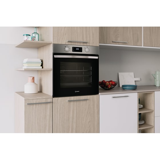 INDESIT IO 255HU X 71 Lt Inox Εντοιχιζόμενος Φούρνος Άνω Πάγκου image 5