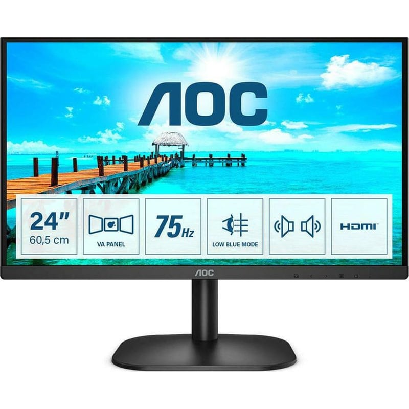 AOC B2 Series 24B2XDAM 23.8 VA Flat 75Hz 4 ms