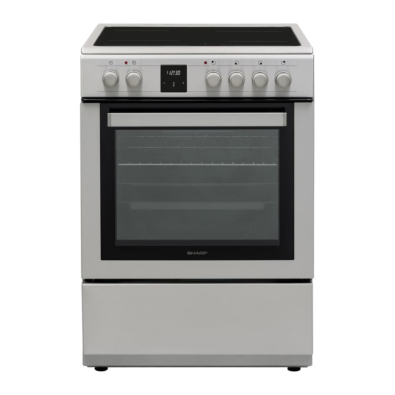 SHARP KF-76FVDT22IMK-EU 65 Lt Inox Ηλεκτρική Κουζίνα Κεραμική