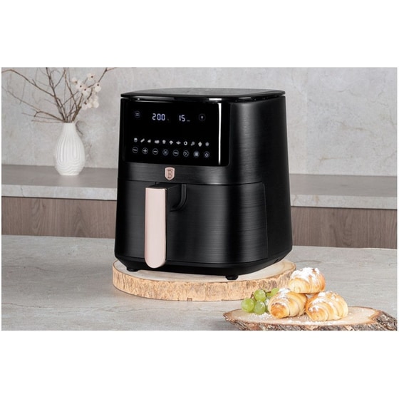 BERLINGER HAUS BH-9652 με Αποσπώμενο Κάδο 1650 W 8 L Μαύρο/Ροζ Χρυσό Χρώμα Φριτέζα Αέρος image 1
