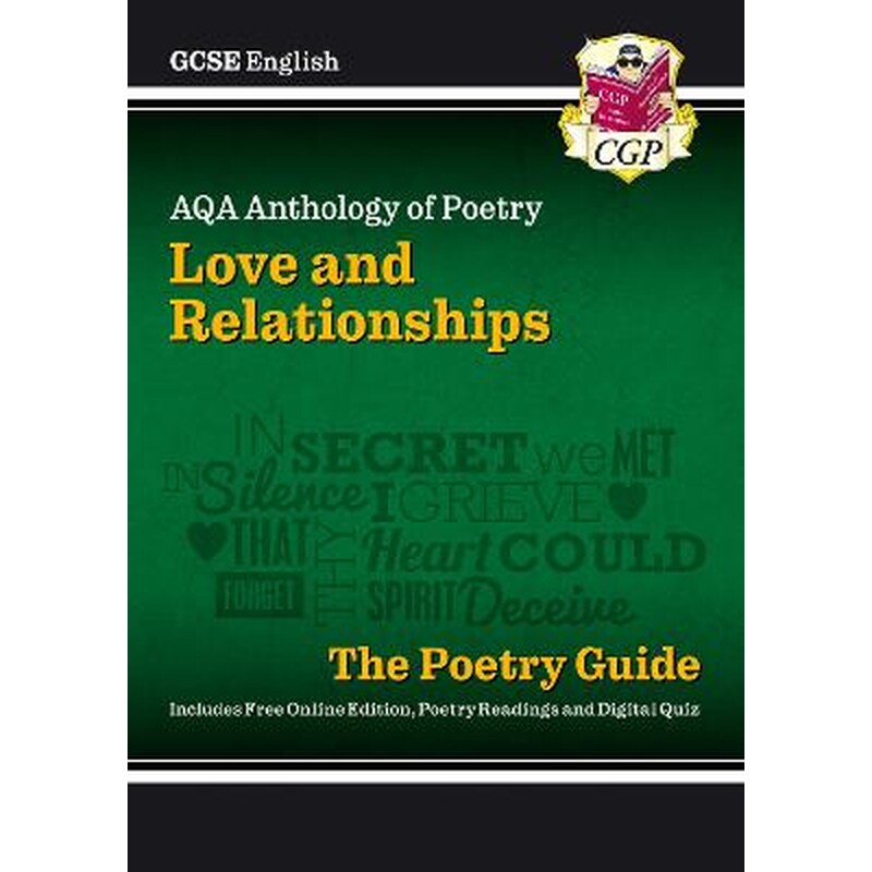 GCSE English AQA Poetry Guide - Love Relationships Anthology inc. Online Edn, Audio Quizzes: perfect for the 2023 and 2024 exams