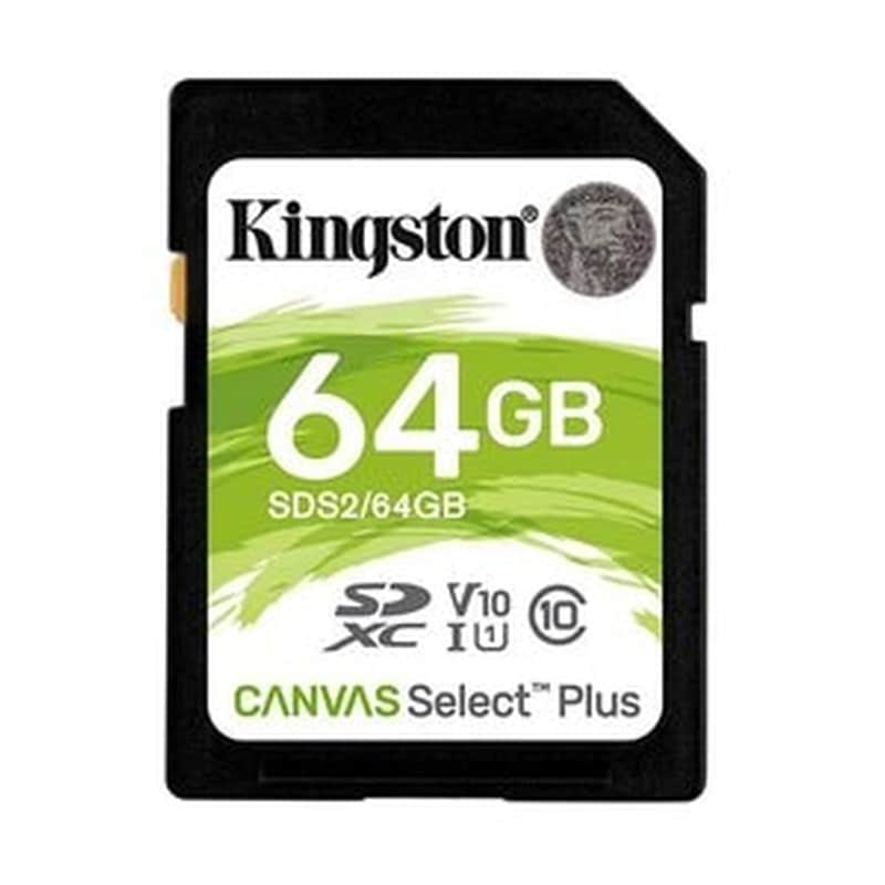Kingston Canvas Select Plus SDXC 64GB Class 10 U1 V10 UHS-I