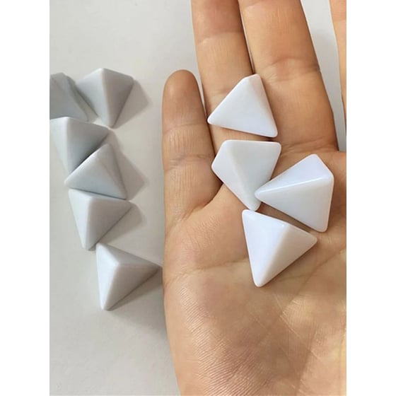 Σετ Ζάρια Opaque Polyhedral Bag Of 10 Blank D4 Dice Chessex image 1