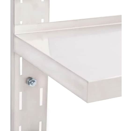 Ράφι Τοίχου VidaXL από Ανοξείδωτο Ατσάλι 150x30 cm - Γκρι image 5