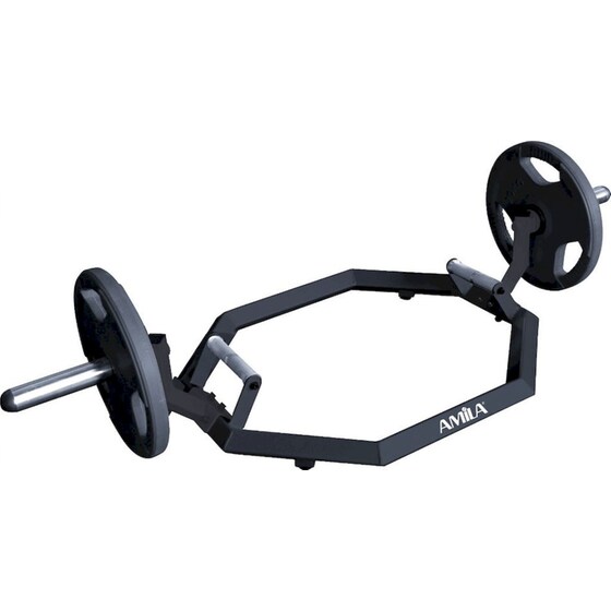 Μπάρα Super Hex Trap Amila (μονής λαβής) 46110 Ολυμπιακού Τύπου 50mmx170cm 23kg από Ατσάλι με Κολάρα image 0