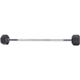 Μπάρα Ενδυνάμωσης με Fixed Βάρος Amila 117 cm 10 kg - Ασημί