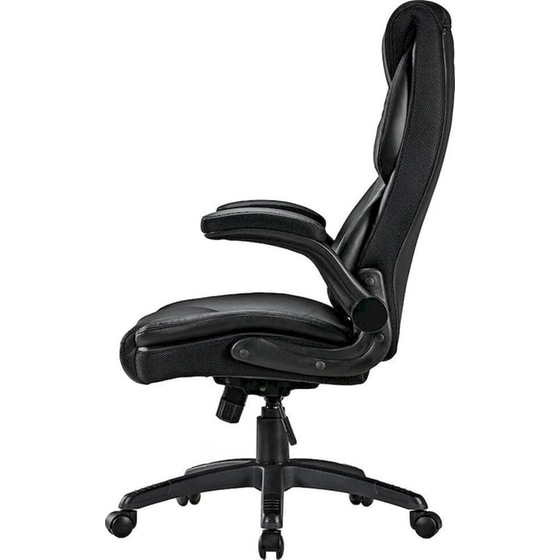 Καρέκλα Γραφείου Εργονομική Eureka Ergonomic ERK-OC11-B από Δερματίνη - Μαύρη image 1