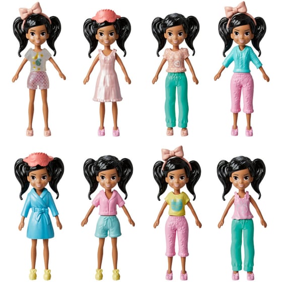 Mattel Κούκλα Polly Pocket με μόδες μεσαίο πακέτο - 6 σχέδια (1 τεμάχιο) image 11