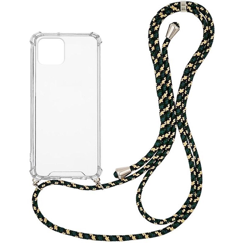 Θήκη Apple iPhone 12 Pro Max - Sonique με Κορδόνι Armor Clear - Πράσινο