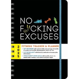 Ημερολόγιο Εβδομαδιαίο 2025 Sourcebooks Inc. No F*cking Excuses Fitness Tracker