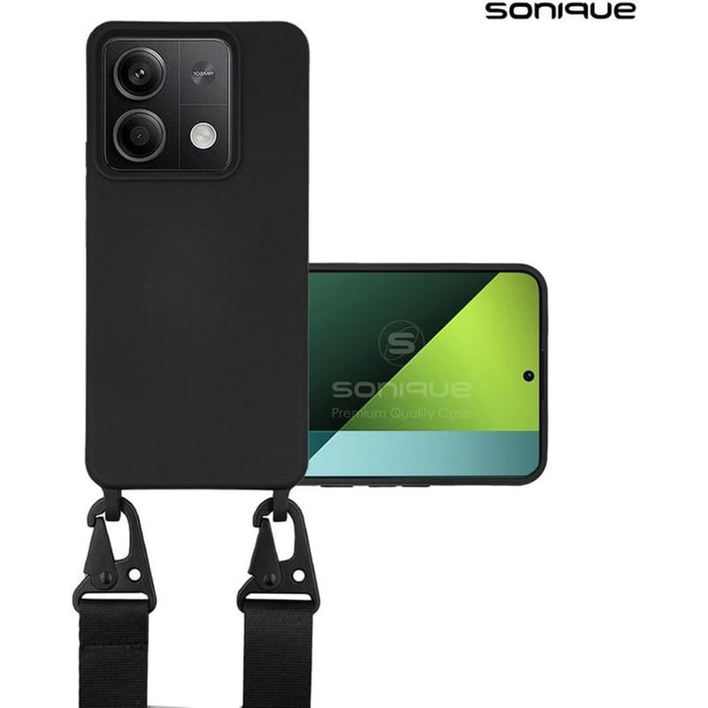 Θήκη Xiaomi Redmi Note 13 5G - Sonique Με Strap - Μαύρο SONIQUE