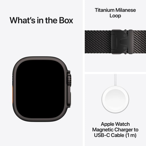Apple Watch Ultra 4 GPS + Cellular 49mm Natural Titanium Case with Natural Titanium Milanese Loop - S image 6