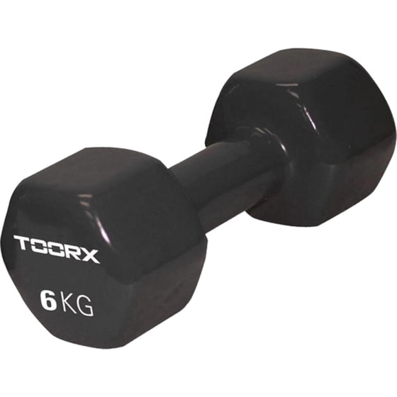 Βαράκι Εξάγωνο 6kg Toorx 10-432-081 Βινυλίου - Μαύρο image 0