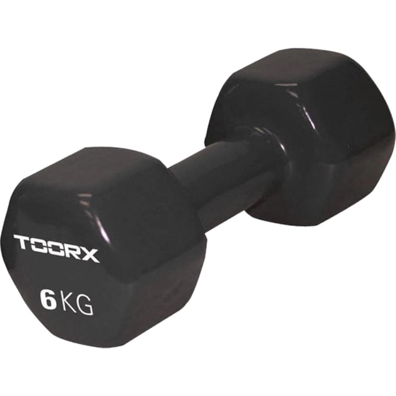 TOORX Βαράκι Εξάγωνο 6kg Toorx 10-432-081 Βινυλίου - Μαύρο