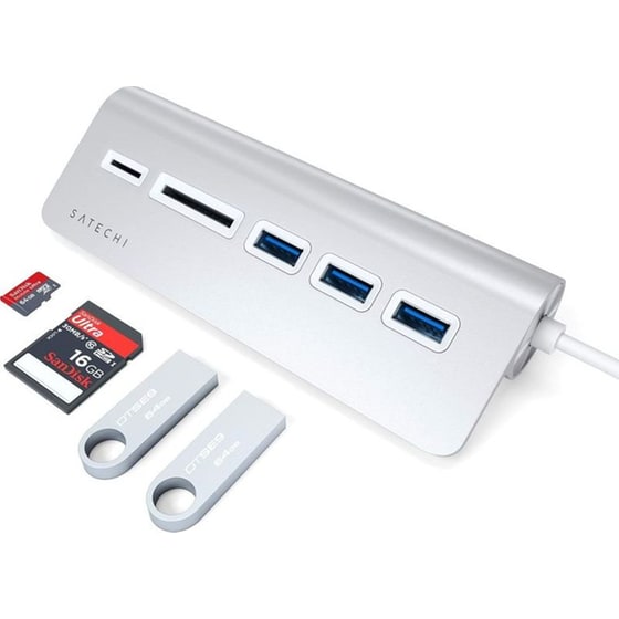 Satechi Type-C USB Hub και Card Read - Silver image 3
