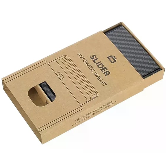 Ανδρικό Πορτοφόλι Καρτών Ogon Designs Slider Μαύρο image 3