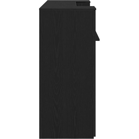 Γραφείο Υποδοχής VidaXL από Τεχνητό Ξύλο 180x50x103,5 cm - Μαύρη Δρυς image 6