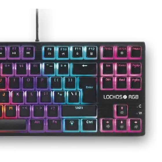 Spatan Gear Lochos 2 Gaming Μηχανικό Ενσύρματο Tenkeyless Πληκτρολόγιο RGB Μαύρο (US) image 1