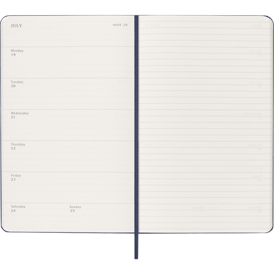 Ημερολόγιο Εβδομαδιαίο 2027 Moleskine 12M L Hardcover Μπλε image 1