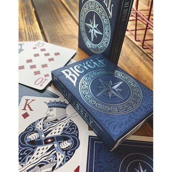 Bicycle Odyssey Blue Playing Cards - (10024201) image 9