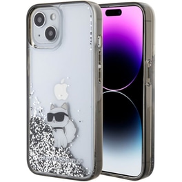 Θήκη Apple iPhone 15 - Karl Lagerfeld Back Cover Πλαστικό - Transparent/ Silver