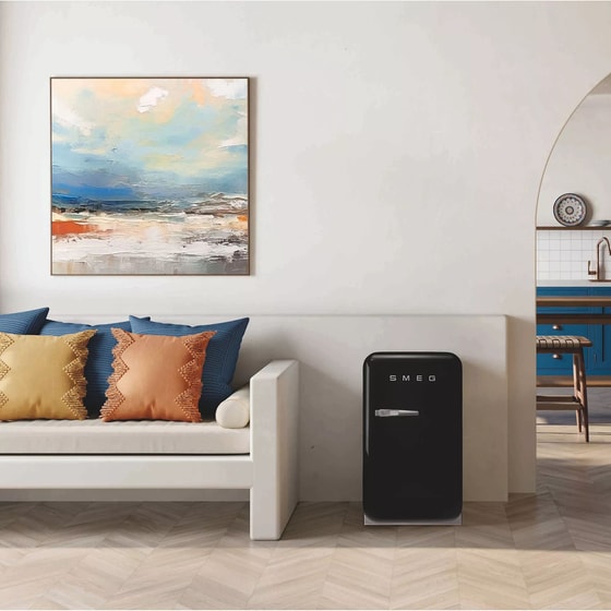 SMEG FAB5RBL6 34 Lt Μαύρο Ψυγείο Mini Bar image 3