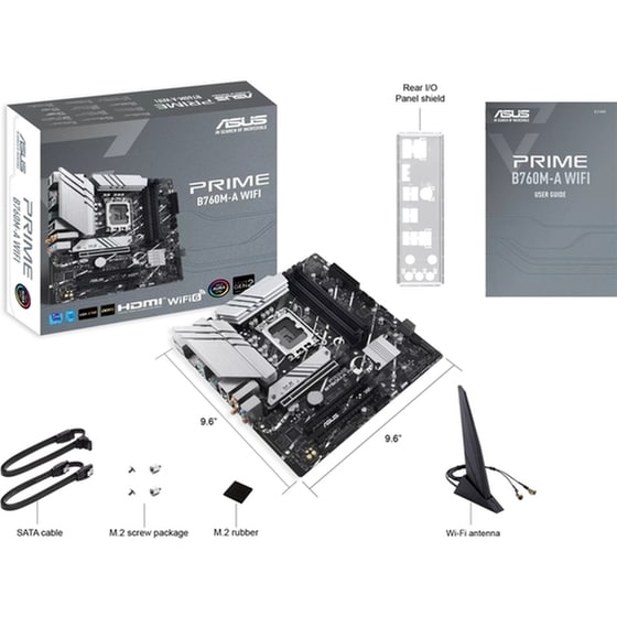 Asus Prime B760M-A WIFI Motherboard Micro ATX με Intel 1700 Socket 90MB1EL0-M0EAY0 image 2