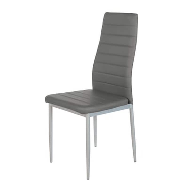 Καρέκλα Rose Σκούρο Γκρι Pvc 53x39x96cm