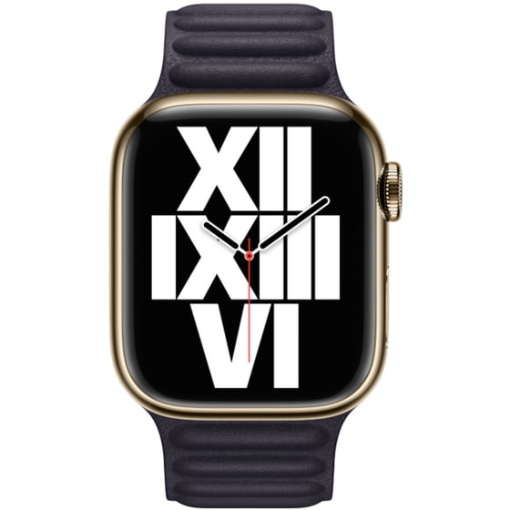 Λουράκι Apple Leather Link S/M για Apple Watch 45mm - Μωβ image 2