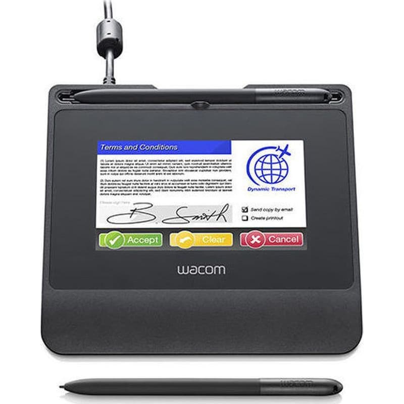 WACOM Γραφίδα και Ταμπλέτα Wacom Color Signature Pad 5 USB - Μαύρο