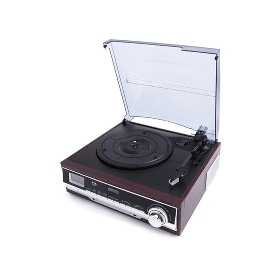 Πικαπ Camry Radio CR1168 Με Ενσωματωμένα Ηχεία - Καφέ image 1