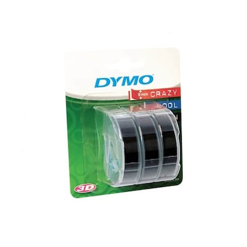 DYMO 1x3 Dymo Embossing Labels 9mm Black