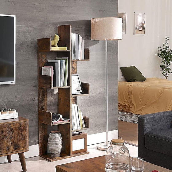 Ραφιέρα Vasagle Lbc66bxv1 από Μοριοσανίδα 50x25x140cm - Καφέ image 2