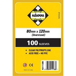 100 Θήκες για Κάρτες Sleeves Μέγεθος Gold 80x120mm (Κάισσα)