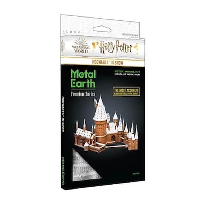 Harry Potter Hogwarts In Snow Metal Earth 3d