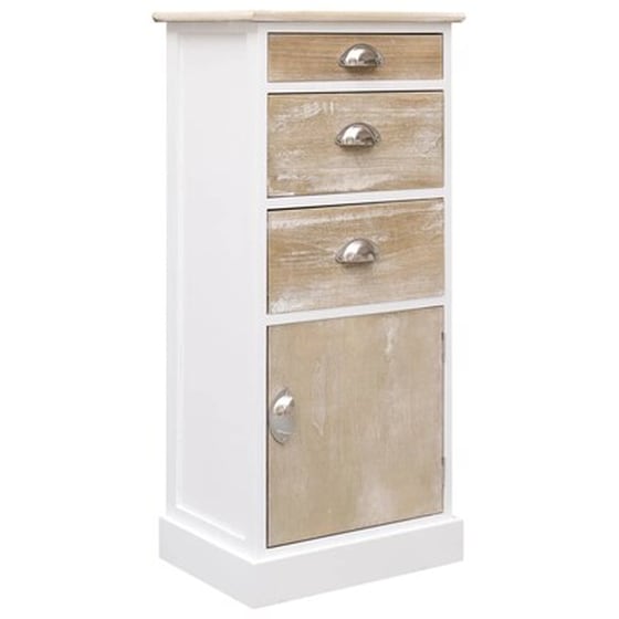 Vidaxl Συρταριέρα Με Ντουλάπι 38 X 28 X 86 Εκ. Από Ξύλο Παυλώνιας image 1