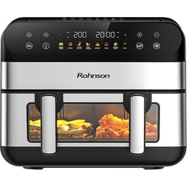 ROHNSON R-2894 με Αποσπώμενο Κάδο 10.4 L Inox Φριτέζα Αέρος