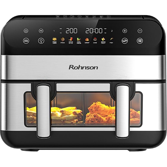 ROHNSON R-2894 με Αποσπώμενο Κάδο 10.4 L Inox Φριτέζα Αέρος image 0