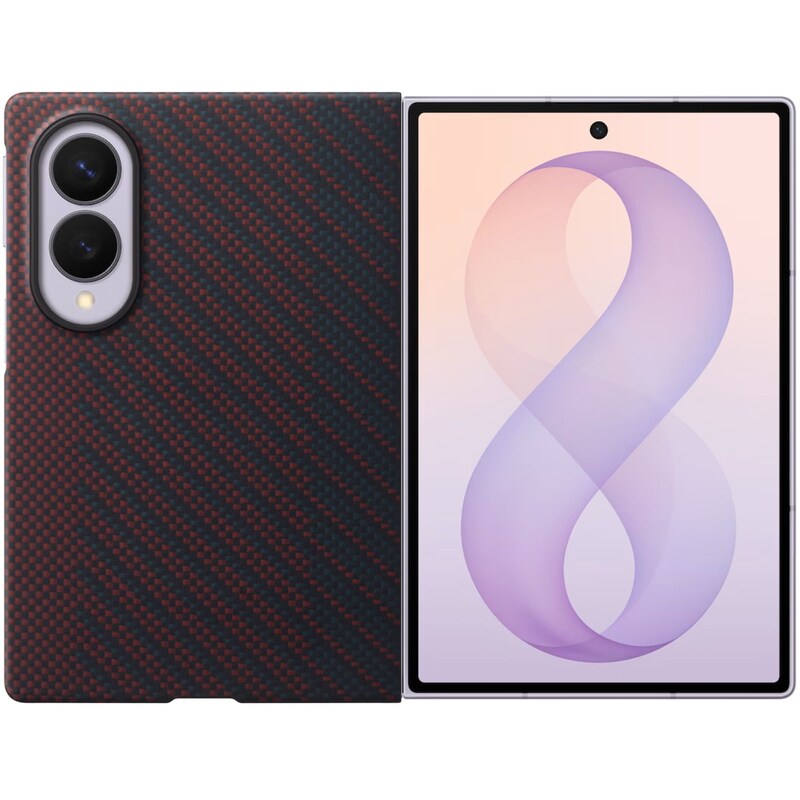 Θήκη Samsung Galaxy Z Fold8 - Samsung Carbon Magnet Case - Red