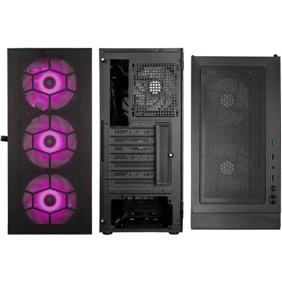 Κουτί Desktop Kolink Observatory HF Mesh Core Midi Tower - Μαύρο image 3