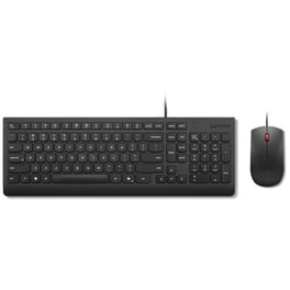 Lenovo Essential Wired Combo Ενσύρματο Σετ Πληκτρολόγιο - Ποντίκι Μαύρο Greek / US