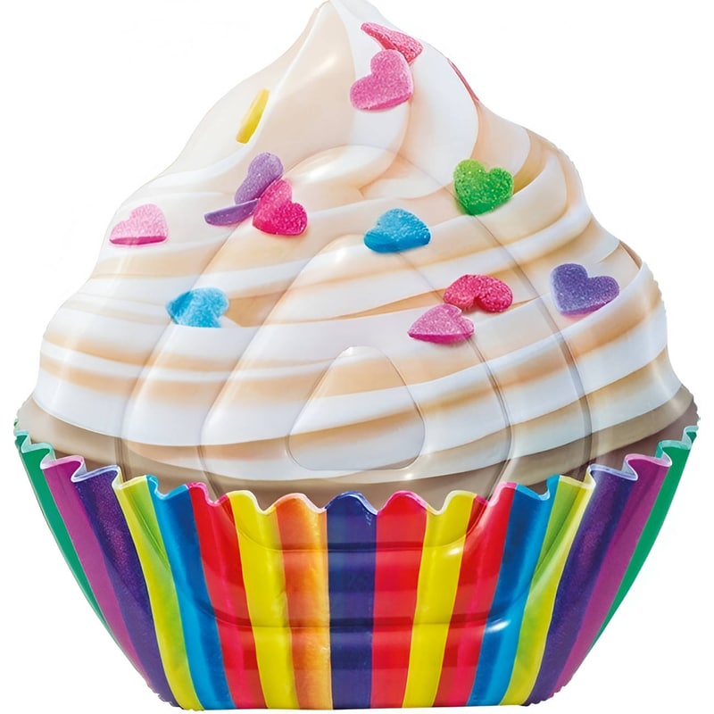 Στρώμα Θαλάσσης Intex Cupcake 142 cm - Πολύχρωμο