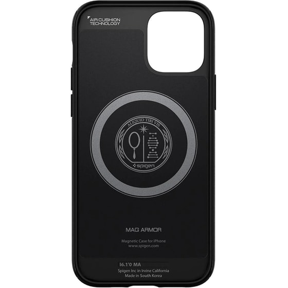 Θήκη Apple iPhone 12/iPhone 12 Pro - Spigen Mag Armor (MagFit) - Black image 3